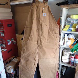 Carhartt Lined Bib Overalls (48x32)